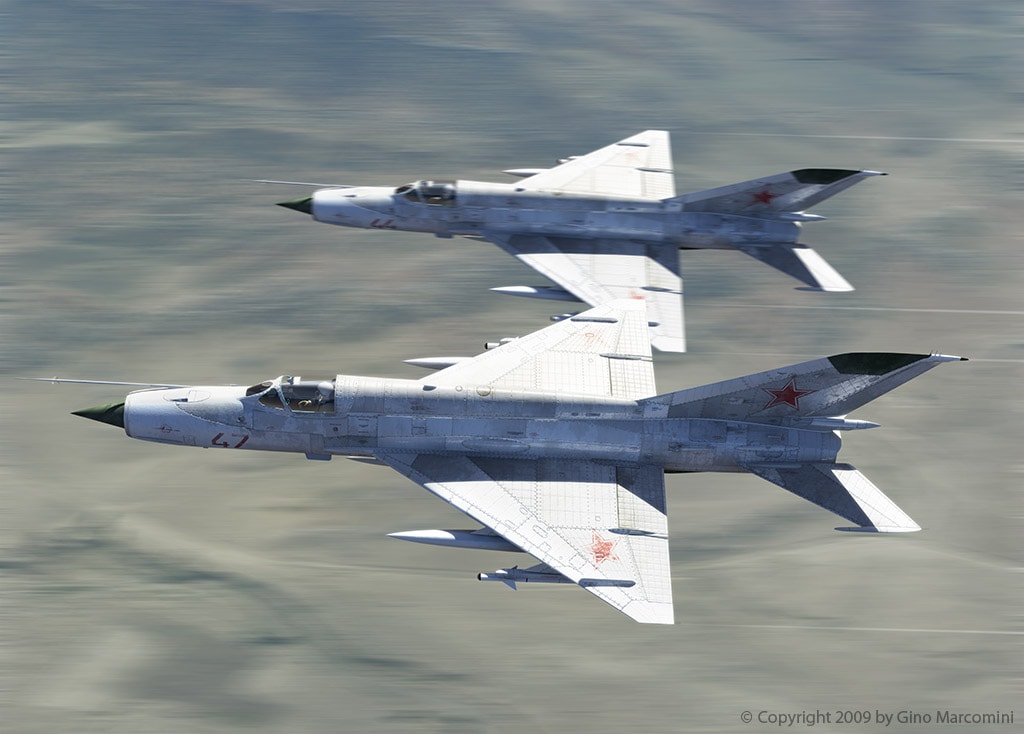 Миг-21 полёт парой